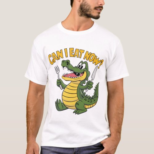 Cute crocodile cartoon T_shirt