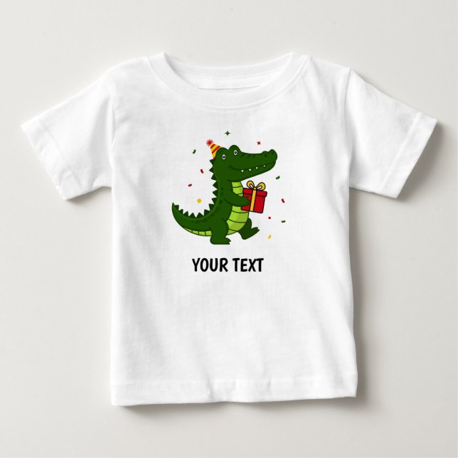Cute Crocodile Gift Baby T-Shirt (Front)