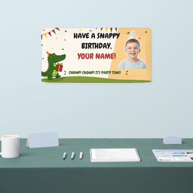 Cute Crocodile Gift Banner (Tradeshow)