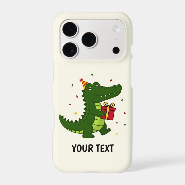 Cute Crocodile Gift iPhone Case (Back)