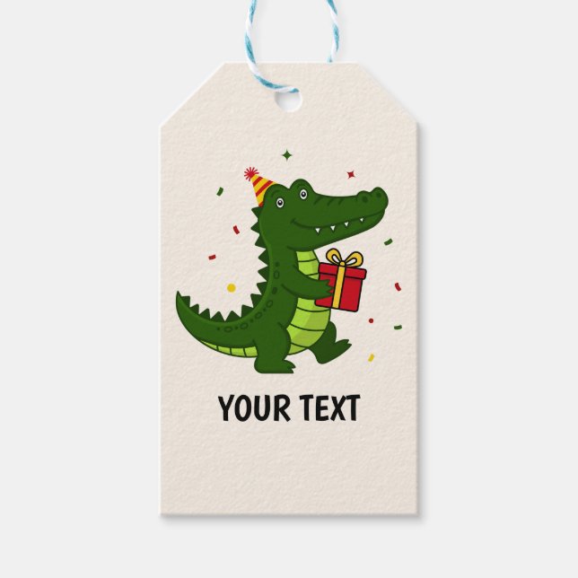 Cute Crocodile Gift Tags (Front)