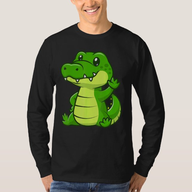 Cute Crocodile Pet T-Shirt (Front)