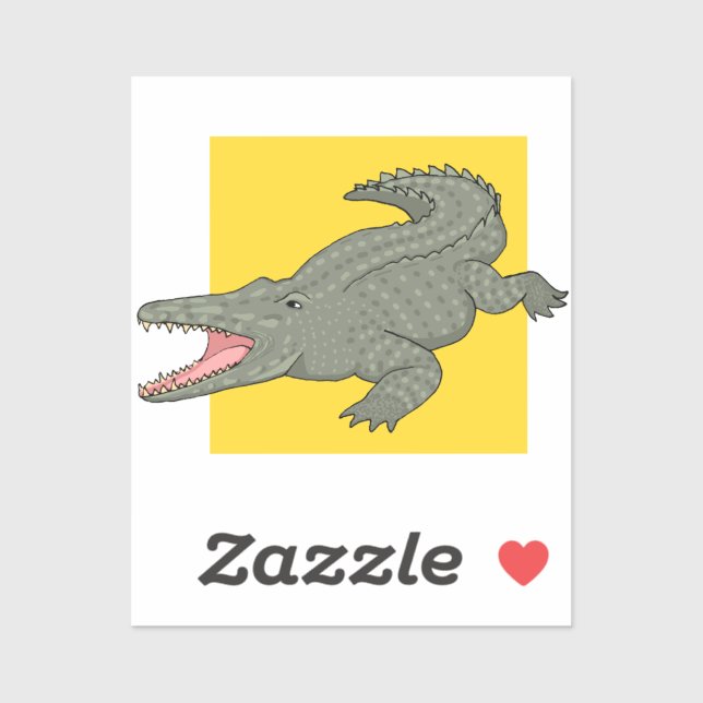 Cute Crocodile Sticker (Sheet)
