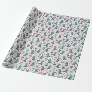 Cute crocodile, vintage alligator pattern. wrapping paper