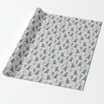 Cute crocodile, vintage alligator pattern. wrapping paper