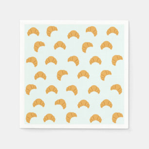 Cute Croissant Paper Napkins