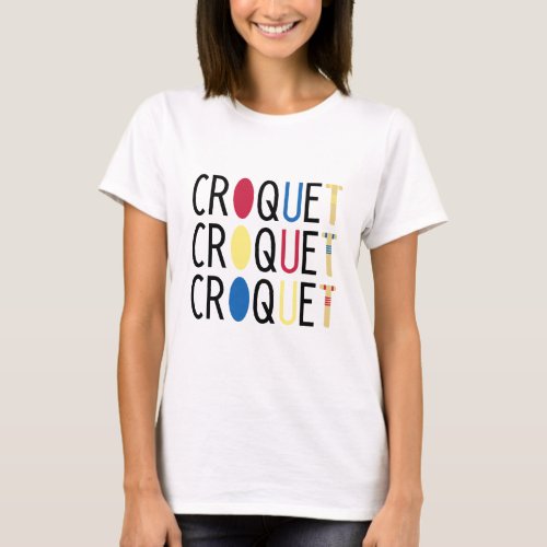 Cute Croquet T_shirt