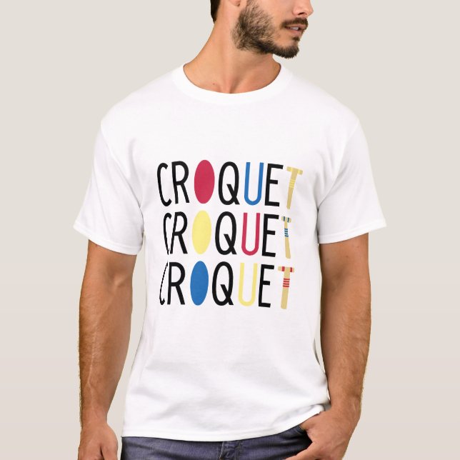 Cute Croquet T-shirt (Front)