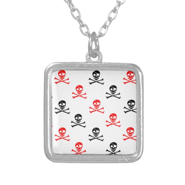 Cute  Crossed Bones Necklace (Front)