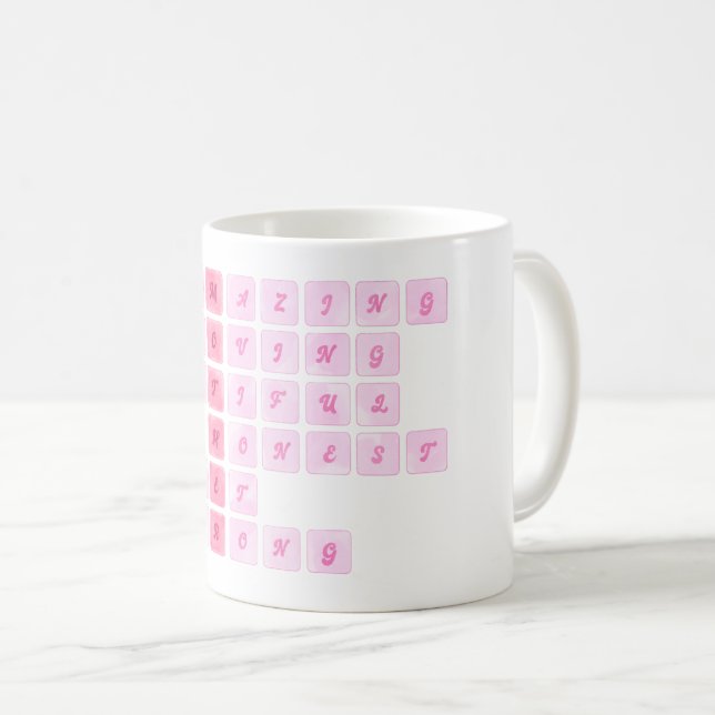 Cute Crossword Mother's Day  Coffee Mug (Front Right)