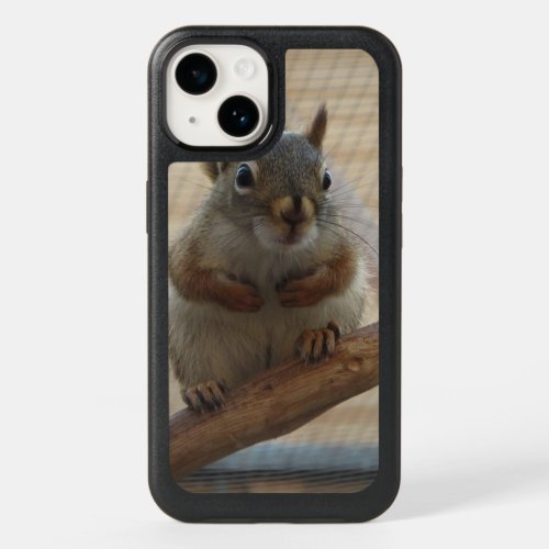 Cute Crouching Squirrel on Branch OtterBox iPhone 14 Case