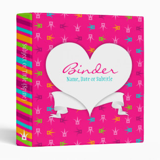 Cute Crowns Heart Binder