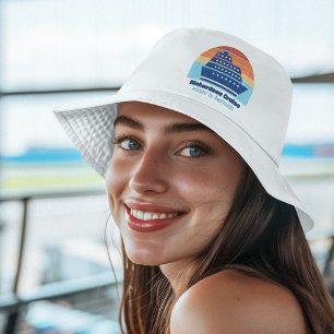 Cute Cruise Ship Sunset Personalized Family Trip Bucket Hat