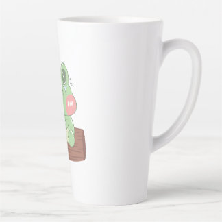 Cute Crying Frog Kids T-Shirt | Adorable Frog Grap Latte Mug
