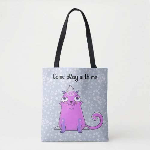 Cute cryptokitty Bella wants to play Tote Bag