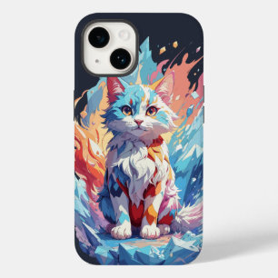 Cute Crystal Fantasy Cat Design Case-Mate iPhone 14 Case