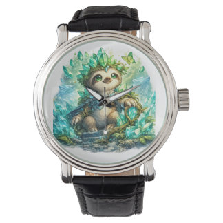 Cute Crystal Sloth Women's T-Shirt | Kawaii Fantas Watch