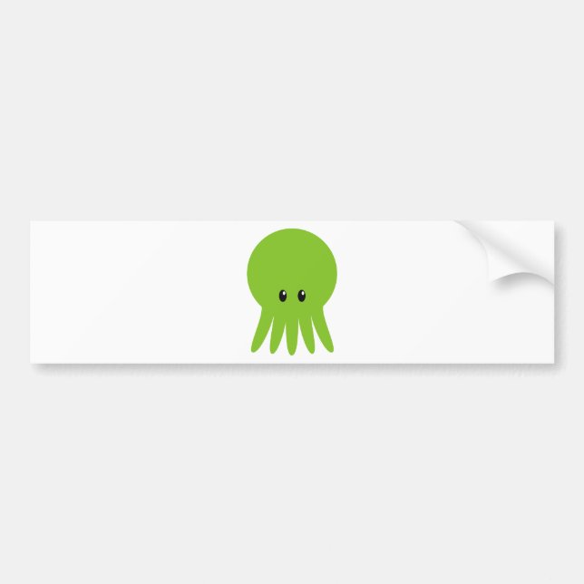 Cute Cthulhu Bumper Sticker (Front)