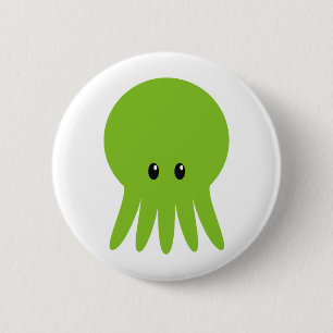 Cute Cthulhu Button