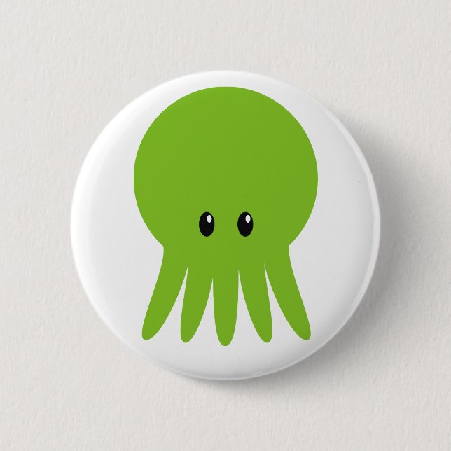 Cute Cthulhu Pinback Button (Front)