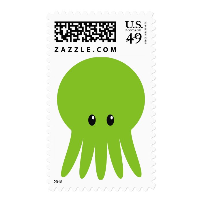 Cute Cthulhu Postage Stamp