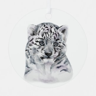 Cute Cub Metal Ornament