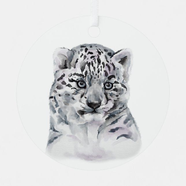 Cute Cub Metal Ornament (Front)