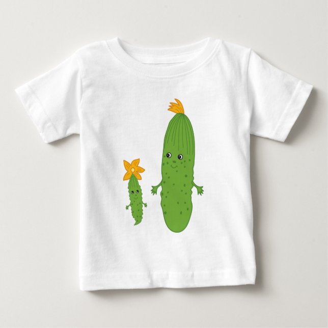 Cute Cucumber, Baby Cucumber Baby T-Shirt (Front)