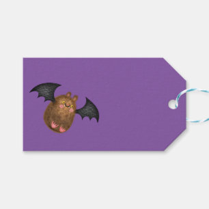 Cute cuddly bats gift tag