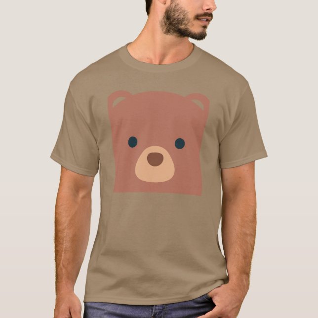 Cute Cuddly Brown Bear Custom Name | Shirt (Front)