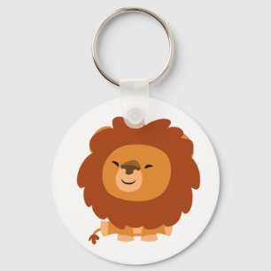Cute Cuddly Cartoon Lion Keychain