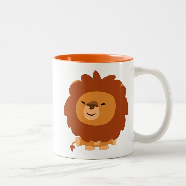 Cute Cuddly Cartoon Lion Mug (Right)