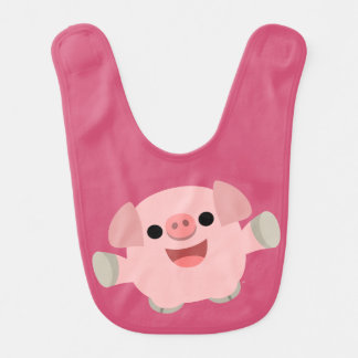 Cute Cuddly Cartoon Pig Baby Bib