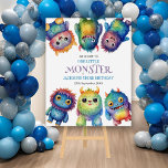 Cute Cuddly Colorful Little Monsters Kids Birthday Foam Board<br><div class="desc">Transform your child's birthday into a whimsical adventure with the "Our Little Monster" Kids Birthday Design. This delightful theme features colorful, cute, and cuddly monsters that bring joy and excitement to any celebration. Perfect for parents seeking to create an unforgettable experience, this design is all about laughter, fun, and a...</div>