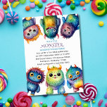 Cute Cuddly Colorful Little Monsters Kids Birthday Invitation<br><div class="desc">Transform your child's birthday into a whimsical adventure with the "Our Little Monster" Kids Birthday Design. This delightful theme features colorful, cute, and cuddly monsters that bring joy and excitement to any celebration. Perfect for parents seeking to create an unforgettable experience, this design is all about laughter, fun, and a...</div>