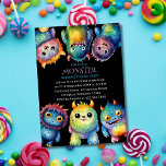 Cute Cuddly Colorful Little Monsters Kids Birthday Invitation<br><div class="desc">Transform your child's birthday into a whimsical adventure with the "Our Little Monster" Kids Birthday Design. This delightful theme features colorful, cute, and cuddly monsters that bring joy and excitement to any celebration. Perfect for parents seeking to create an unforgettable experience, this design is all about laughter, fun, and a...</div>