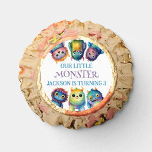 Cute Cuddly Colorful Little Monsters Kids Birthday Reese's Peanut Butter Cups