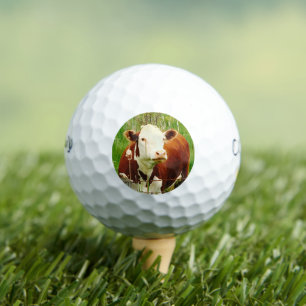 Cute Cuddly Cow 4Cara Golf Balls