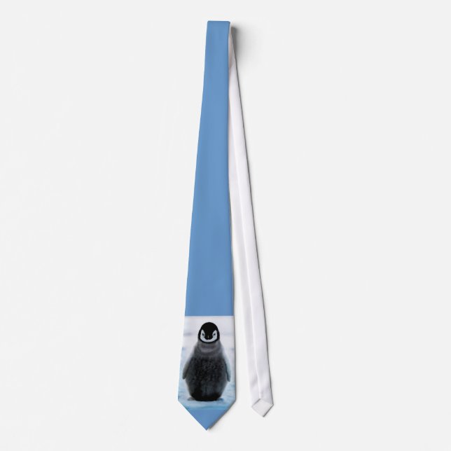 Cute Cuddly Penguin-Lover Art Necktie (Front)