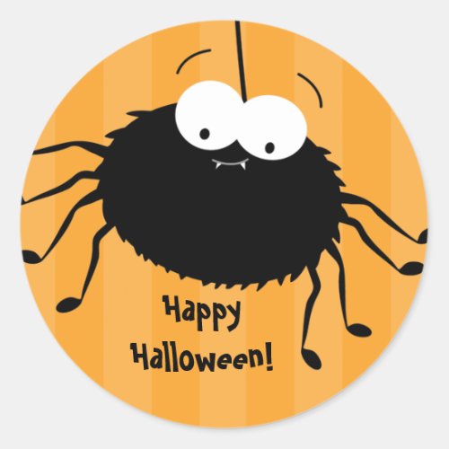 Cute Cuddly Spider Halloween Envelope Seals