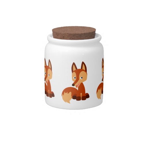 Cute Cunning Cartoon Fox Candy Jar