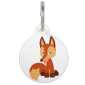 Cute Cunning Cartoon Fox Dog Tag (Back)