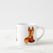 Cute Cunning Cartoon Fox Espresso Mug (Right)