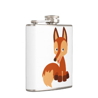 Cute Cunning Cartoon Fox Hip Flask