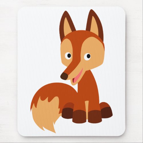 Cute Cunning Cartoon Fox Mousepad