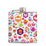 Cute cup cake and tea pot hip flask