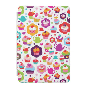 Cute cup cake and tea pot iPad mini cover