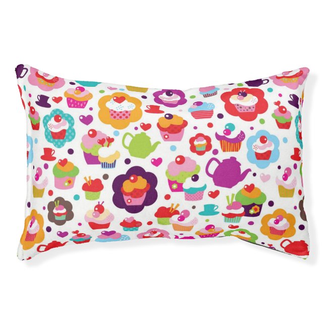 Cute cup cake and tea pot pet bed (Front)