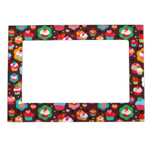 Cute Cup Cake Pattern Magnetic Frame