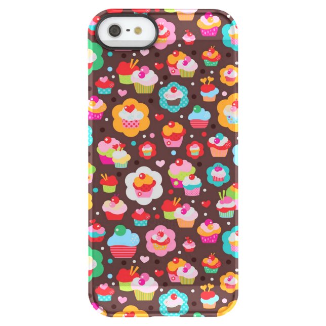Cute Cup Cake Pattern Uncommon iPhone Case (Back)